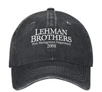 LHJHZDJC Lehman Risk Management 2008 Baseball cap Banca Fallimento Trucker Cappello Tennis Skate Snapback cap Donne Cappellini da Baseball