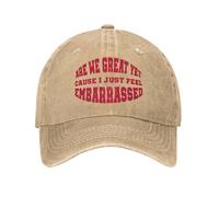 LHJHZDJC L'Estate Siamo Ancora Fantastici perché Mi Sento imbarazzato Berretto da Baseball Cappello da Camionista Lavato Traspirante Berretti da Baseball Unisex