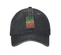 LHJHZDJC Let's Get Together & Feel Alright, Print cap Outdoor Adventures Cappellini da Uomo Cappellino da Baseball per Uomo