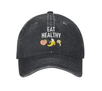 LHJHZDJC Mangia Sano, Divertente, Sarcastico Berretto Leggero Cappello da Golf Berretto da Baseball per Gli Uomini