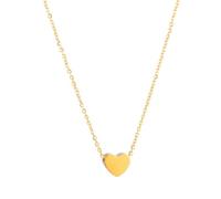 LHJHZDJC per uomo donna abbigliamento quotidiano gioielli alla moda delicato piccolo piccolo ciondolo cuore amore femminile oro argento colore semplice collane per le donne gioielli grande regalo per