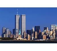 LHJOYSP puzzle adulti puzzle 1000 pezzi Grattacieli di New York City Torri gemelle del World Trade Center 75x50cm