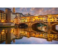 LHJOYSP puzzle classici 1000 pezzi Città ponte fiume architettura vecchio ponte sul fiume arno a firenze italia 75x50cm