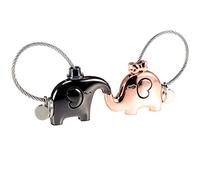 LHKJ 1 paio Portachiavi Magnetico,Auto Portachiavi Carino Portachiavi Coppia Elefante Forma