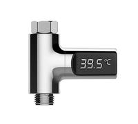 LHKJ 1 Pezzi Termometro per Rubinetto,Termometro da Doccia con Display a LED, Termometro per Doccia Ruotabile a 360 Gradi per Bambin