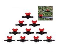 LHKJ 10 pezzi Gocciolatori Valvola Filtro,Anti-Intasamento Emettitore per Irrigazione da Giardin in Plastica Tubo Valvola Irrigazione