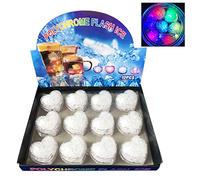LHKJ 12 Pezzi LED Cubetti di Ghiaccio,Amore Cuore LED Ice Cubes per Bere Vino,Champagne,Bar