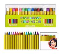 LHKJ 16 Colori Matite Trucco,Natale Matite Trucco Trucchi per Truccabimbi Face Painting del Corpo del Viso Body Painting kit per Bambini