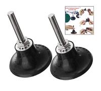 LHKJ 2 Pezzi 50mm Supporto per Disco Abrasivo con Gambo Rotante,Rilievo Disco con 1/4 "(6.35mm)