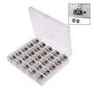 LHKJ 25 Pezzi Bobine metallo,Bobine di Metallo Vuoto per Macchina da Cucire