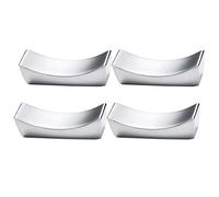 LHKJ 4 pezzi Poggia Bacchette,Supporto per Bastoncini e Forcella Acciaio INOX,Lucidato Silver