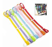 LHKJ 7 Pezzi Cordino per Passeggino,Catenelle Porta Succhietto per Bambini Catenelle Clip per Sedie di Sicurezza, Seggiolini per Bambini,Culle