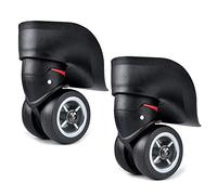 LHKJ Assi di ricambio per valigie e bagagli, 49 mm, 2 pezzi, colore nero, kit di riparazione con viti