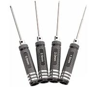 LHKJ Kit di 4 cacciaviti esagonali RC per modellini radiocomandati, robotica, lavori da banco, ingegneria di precisione