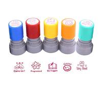 LHKJ Set di 5 Timbri a Inchiostro per Bambini e Insegnanti, Tamponi per Scuola per Incoraggiare