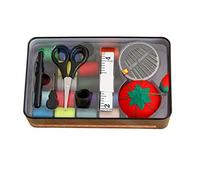 LHKJ Set di Cucito Accessori con Custodia,26 Pezzi Kit da Cucito con Righello di Riso,Forbici, 20 Fili di Cotone