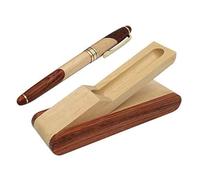 LHKJ Vintage Fountain Penna,Bambù Penna a Sfera con Confezione Regalo,per Apporre Firme o per Uso Aziendale Beige
