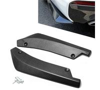 LHLUCKY 2 Pezzi Auto Posteriore Labbro Angolo Splitter per Alfa Romeo Stelvio 2017-2023, Diffusore per Spoiler per Paraurti Posteriore,B/Carbon Fiber