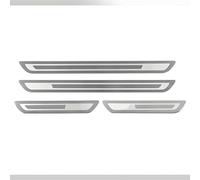 LHLUCKY 4 Pezzi Battitacco Adesivi Soglie Porte, Acciaio Inox Battitacco per Renault Talisman Grandtour KP I 2016-2022, AntiGraffio Accessori Styling Dll'auto