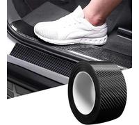 LHLUCKY Protezione per Soglia Portiera Auto per Toyota Hilux GR Sport 2023 2024 2025, Pellicola in Carbonio per Auto Adesivo in Fibra di Carbonio per Soglia Portiera Auto, 200cm x 7cm