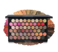 LHLXZQ 54 Colore Palette di ombretto, Paletta di Trucco Occhi, Opaco Nudo Luccicante Glitterato Toni della Terra Ombretto, Multicolore, Paletta Trucco per Feste#1
