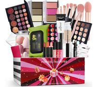 LHLXZQ Set per il trucco da donna, set di trucco di lusso multiuso, con palette di ombretti, correttore, mascara, eyeliner, pennelli per makeup, uso quotidiano e Natale, set regalo di compleanno#7