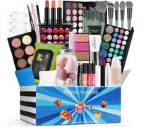 LHLXZQ Set per il trucco da donna, set di trucco di lusso multiuso, con palette di ombretti, correttore, mascara, eyeliner, pennelli per makeup, uso quotidiano e Natale, set regalo di compleanno#8