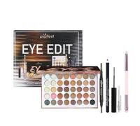 LHLXZQ Set Trucco per Occhi, Kit Trucco Viaggio Completo con Eyeshadow Palette 40 Colori, Mascara, Eyeliner, Matita per Sopracciglia e Pennelli Ombretti, Regalo per Donne e Ragazze Principianti, 06A
