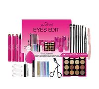LHLXZQ Set Trucco, Portatile Kit Trucco Viaggio con Ombretti, Correttore, Rossetto, Mascara, Eyeliner e Pennelli Makeup per Occhi, Viso e Labbra, Set Regalo per Donne e Ragazze Principianti#3