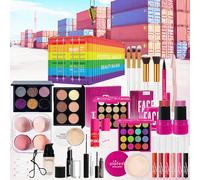 LHLXZQ Set Trucco, Portatile Kit Trucco Viaggio con Ombretti, Correttore, Rossetto, Mascara, Eyeliner e Pennelli Makeup per Occhi, Viso e Labbra, Set Regalo per Donne e Ragazze Principianti#3
