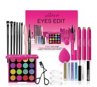 LHLXZQ Set Trucco, Portatile Kit Trucco Viaggio con Ombretti, Correttore, Rossetto, Mascara, Eyeliner e Pennelli Makeup per Occhi, Viso e Labbra, Set Regalo per Donne e Ragazze Principianti#4