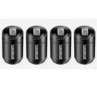 LHLYNYT 4 Pezzi Tappi per Rolls-Royce Ghost, Coprivalvole Auto in Metallo Cappucci Coperture Valvole Macchina Valvole Pneumatici,C