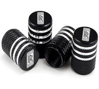 LHLYNYT 4 Pezzi Tappi per Rolls-Royce Phantom, Coprivalvole Auto in Metallo Cappucci Coperture Valvole Macchina Valvole Pneumatici,B