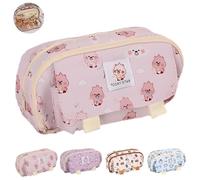 LHLZNB Astuccio grande - astuccio trasparente e grande per ragazze, grazioso astuccio per la scuola, astuccio personalizzato, design estetico, perfetto per esami, astuccio legami., rosa, Adorabile