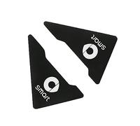 LHMM 2PCS Coperture per Protezioni angolari portiera Auto, per Smart Forfour 453 451 450, Adesivi Anti-collisione Accessori Decorativi,A Black