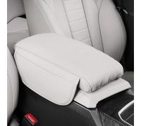 LHMM Bracciolo Auto Pad per Smart ForTwo ForFour Roadster formore, Imbottitura Bracciolo Auto Cuscino Poggiabraccio Consolle Schiuma Memoria Bracciolo Box Mat,Beige