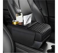 LHMM Bracciolo per Auto per Mitsubishi Freeca FTO Galant GTO/i-MiEV iMiEV, Cuscino per Bracciolo Auto Multifunzionale con Portabicchieri e Scatola Fazzoletti,Black