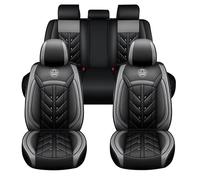 LHMM Coprisedili Auto in Pelle per Dacia Sandero Stepway 3.Gen 2.Gen 2012-2025, Set Completo Impermeabile, Traspirante e Antiscivolo | Protezione Totale per Sedili Anteriori e Posteriori
