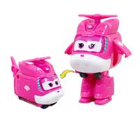 LHMYPP Dizzy L5CM Deformazione Robot Super Ali Nuovi Giocattolo Mini Versione Hangar Transformazione Aereo Ragazzo Veicolo Inerziale Creativo Giocattoli per Bambini Regalo di Natale