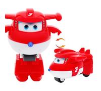 LHMYPP Jett L5CM Deformazione Robot Super Ali Nuovi Giocattolo Mini Versione Hangar Transformazione Aereo Ragazzo Veicolo Inerziale Creativo Giocattoli per Bambini Regalo di Natale
