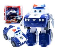 LHMYPP Kim L12CM Deformazione Robot Super Ali Nuovi Giocattolo Versione Hangar Transformer Aerei Ragazzo Veicolo Inerziale Giocattoli per Bambini Creativo Regalo