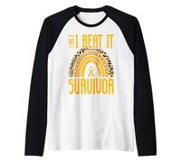 L'ho avuto ho battuto Bone Cancer Survivor Maglia con Maniche Raglan