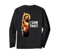 L'Ho Visto - Divertente Meme Cristiano su Gesù Maglia a Manica