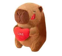 LHOEST Capibara Peluche con Amore Peluche Cute Capybara peluche con Cuore 25 CM Animale Peluches Capibara Gadget Kawaii capibara Giocattolo Regalo per Ragazzi Ragazze Bambini