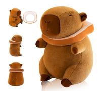 LHOEST Capibara Peluche con Pane Peluche Cute Capybara peluche con Toast 23 CM Animale Peluches Capibara Gadget Kawaii capibara Giocattolo Regalo per Ragazzi Ragazze Bambini