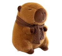 LHOEST Capibara Peluche con Sciarpa Peluche Cute Capybara peluche con Sciarpa 25 CM Animale Peluches Capibara Gadget Kawaii capibara Giocattolo Regalo per Ragazzi Ragazze Bambini