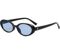 LHSDMOAT Occhiali da Sole Cat's Eye Retro Anni '70 Ovale - Unisex Stile Vintage per Guida e Viaggio, Lenti UV400 Protezione Occhi Moda Contemporanea