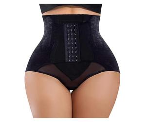LHSJYG Guaina Contenitiva Donna Ganci Mutandine Contenitive della Pancia Intimo Contenitivo a Forma di Arco Pancia Liscia Senza Cuciture in Rete for Il Sollevamento del Sedere Insieme(Black,XS)