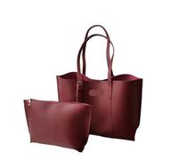 LHSJYG Pochette di Perle per le Donne Borsa da donna tote in morbida pelle di grande capacità a tracolla singola versatile casual Borse for mamma Autunno e inverno(Red)