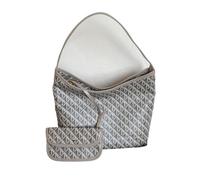 LHSJYG Pochette di Perle per le Donne Borsa Oulder da donna grande Capaci Faionable Commuter Tote Morbida pelle PU stampata con motivo geometrico(Color66)